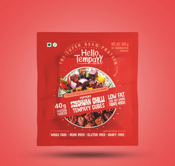 Peppery Szechuan Chilli Tempeh Cubes