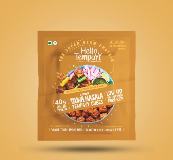Spiced Tawa Masala Tempeh Cubes